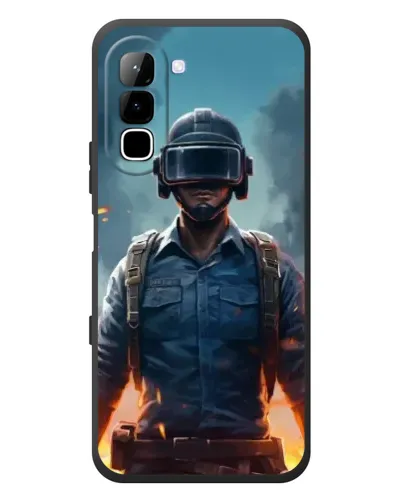 Чехол для Infinix Hot 70 с картинкой «PUBG — реалистичный герой»