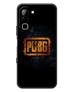Чехол для Infinix Hot 70 с картинкой «PUBG — золотой логотип»