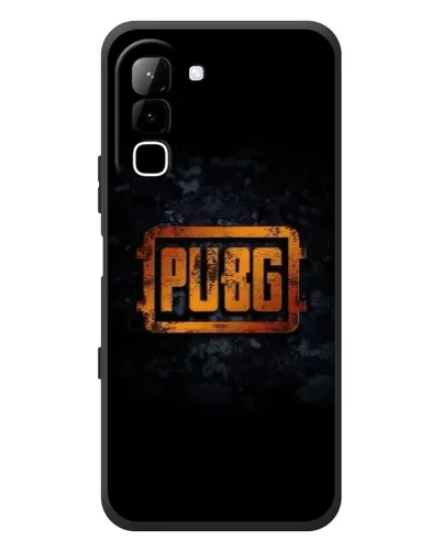 Чехол для Infinix Hot 70 с картинкой «PUBG — золотой логотип»