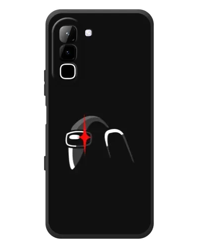 Чехол для Infinix Hot 70 с картинкой «Among Us шлем»