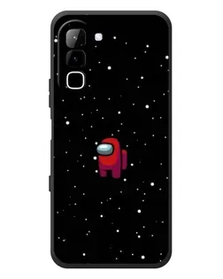 Чехол для Infinix Hot 70 с картинкой «Красный Among Us»