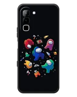Чехол для Infinix Hot 70 с картинкой «Among Us космос»