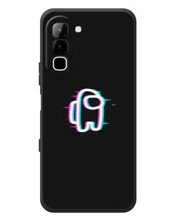 Чехол для Infinix Hot 70 с картинкой «Among Us неон»