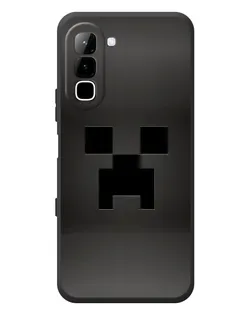 Чехол для Infinix Hot 70 с картинкой «Черный крипер градиент»