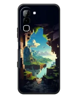 Чехол для Infinix Hot 70 с картинкой «Вид из пещеры»