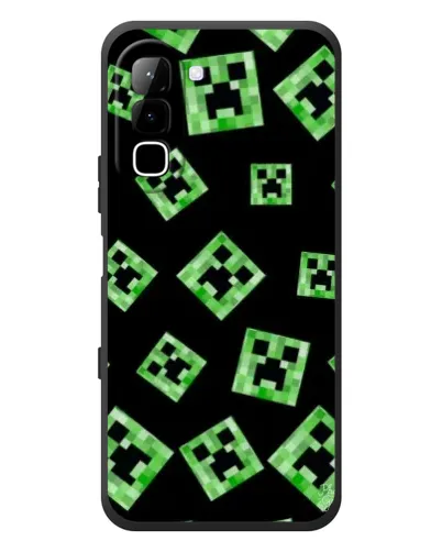 Чехол для Infinix Hot 70 с картинкой «Паттерн с криперами» Чехол для Infinix Hot 70 с картинкой «Паттерн с криперами»