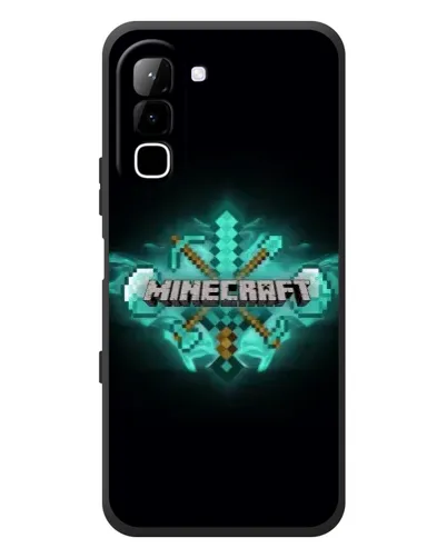 Чехол для Infinix Hot 70 с картинкой «Minecraft Diamond лого» Чехол для Infinix Hot 70 с картинкой «Minecraft Diamond лого»