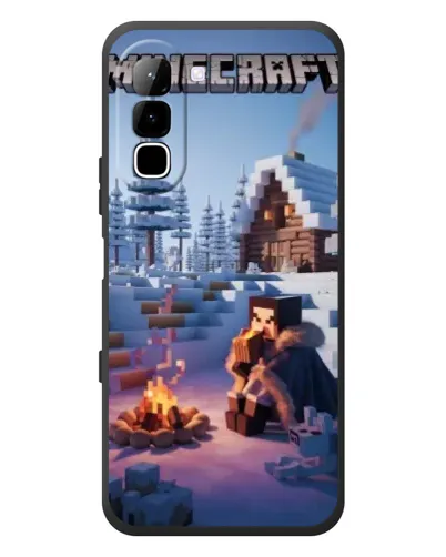 Чехол для Infinix Hot 70 с картинкой «Зимний Minecraft» Чехол для Infinix Hot 70 с картинкой «Зимний Minecraft»