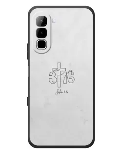 Чехол для Infinix Hot 70 с картинкой «Иоанна 3:16 Крест»