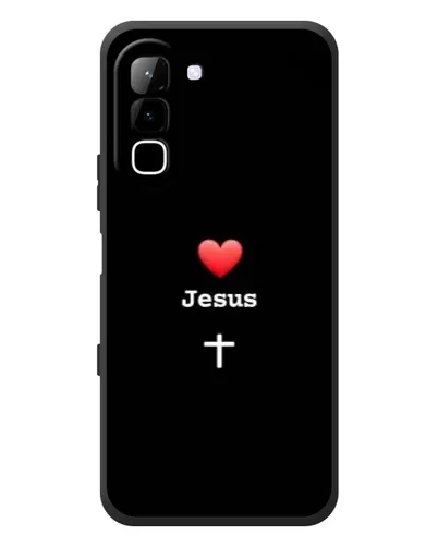 Чехол для Infinix Hot 70 с картинкой «Сердце - Jesus»