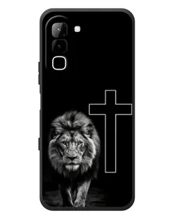 Чехол для Infinix Hot 70 с картинкой «Лев и Крест»