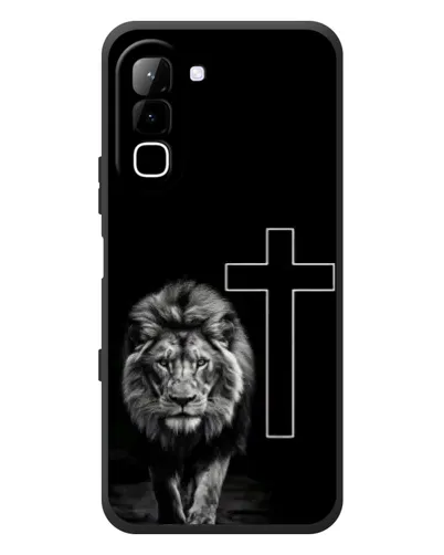 Чехол для Infinix Hot 70 с картинкой «Лев и Крест»