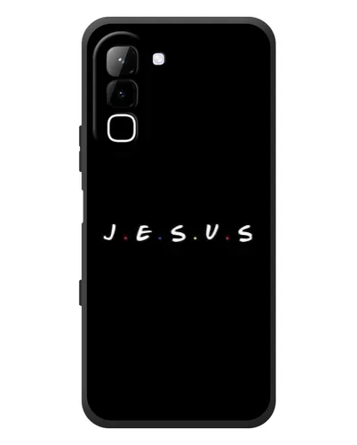 Чехол для Infinix Hot 70 с картинкой «Точки веры J.E.S.U.S.»