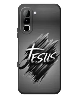 Чехол для Infinix Hot 70 с картинкой «Надпись Jesus Graffiti»