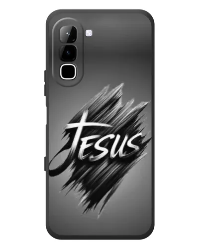 Чехол для Infinix Hot 70 с картинкой «Надпись Jesus Graffiti»