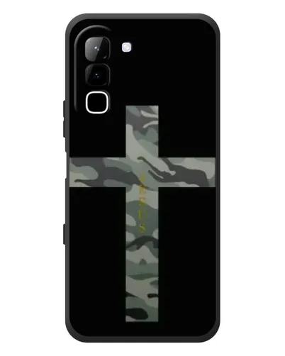 Чехол для Infinix Hot 70 с картинкой «Милитари Крест»