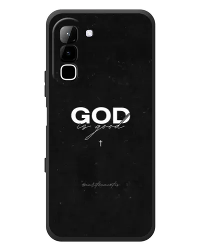 Чехол для Infinix Hot 70 с картинкой «GOD — Бог над всем»