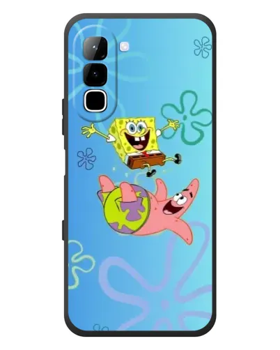 Чехол для Infinix Hot 70 с картинкой «Спанч Боб и Патрик»