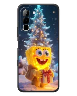 Чехол для Infinix Hot 70 с картинкой «Рождественский Спанч Боб» Чехол для Infinix Hot 70 с картинкой «Рождественский Спанч Боб»