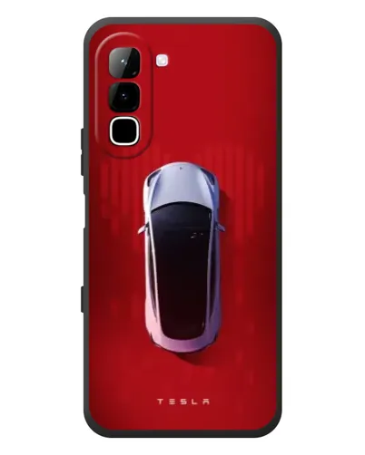 Чехол для Infinix Hot 70 с картинкой «Tesla Top View»