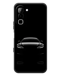 Чехол для Infinix Hot 70 с картинкой «Силуэт Tesla Night»