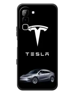 Чехол для Infinix Hot 70 с картинкой «Tesla Model Y»