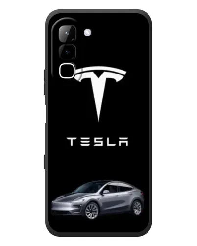 Чехол для Infinix Hot 70 с картинкой «Tesla Model Y»