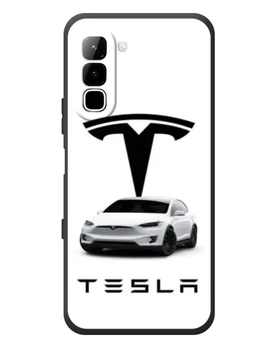 Чехол для Infinix Hot 70 с картинкой «Tesla White Style»