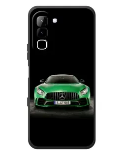 Чехол для Infinix Hot 70 с картинкой «Mercedes — неоновый лого»