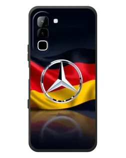 Чехол для Infinix Hot 70 с картинкой «Mercedes — флаг Германии»