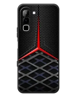 Чехол для Infinix Hot 70 с картинкой «Mercedes Carbon Grid»