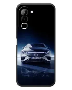 Чехол для Infinix Hot 70 с картинкой «Ночной Mercedes EQ»