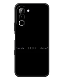 Чехол для Infinix Hot 70 с картинкой «Audi — световой подпись»