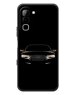 Чехол для Infinix Hot 70 с картинкой «Audi — ночной контур»