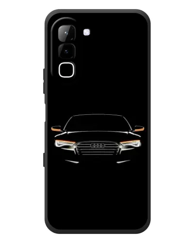 Чехол для Infinix Hot 70 с картинкой «Audi — ночной контур»
