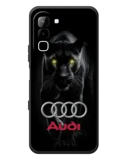 Чехол для Infinix Hot 70 с картинкой «Пантера и Audi»