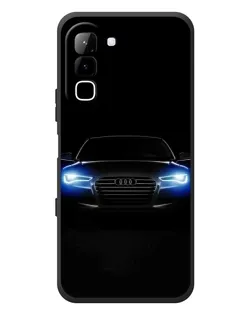 Чехол для Infinix Hot 70 с картинкой «Audi в неоне»