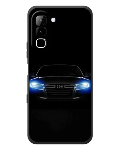 Чехол для Infinix Hot 70 с картинкой «Audi в неоне»
