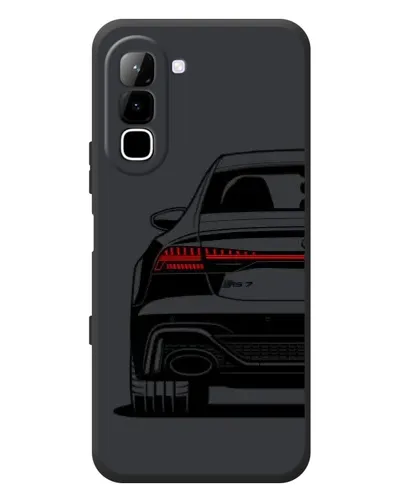 Чехол для Infinix Hot 70 с картинкой «Задняя часть Audi — арт»