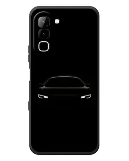 Чехол для Infinix Hot 70 с картинкой «Взгляд Audi в темноте»