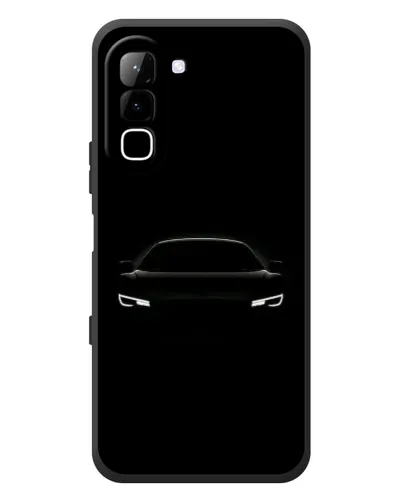 Чехол для Infinix Hot 70 с картинкой «Взгляд Audi в темноте»