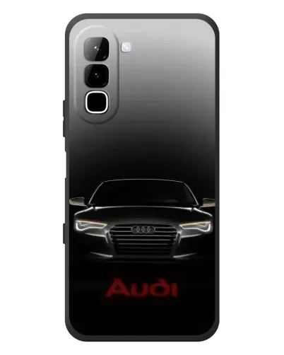 Чехол для Infinix Hot 70 с картинкой «Audi — градиентный контур»