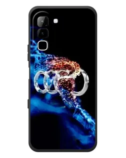 Чехол для Infinix Hot 70 с картинкой «Энергия лого Audi»
