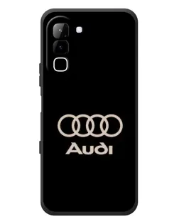 Чехол для Infinix Hot 70 с картинкой «Audi — золотой логотип»