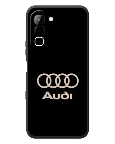 Чехол для Infinix Hot 70 с картинкой «Audi — золотой логотип»