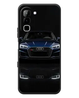 Чехол для Infinix Hot 70 с картинкой «Audi — ночное отражение»