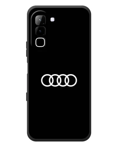 Чехол для Infinix Hot 70 с картинкой «Audi White Logo»