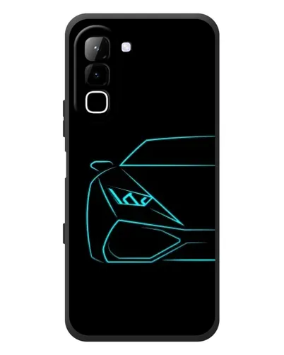Чехол для Infinix Hot 70 с картинкой «Голубой силуэт Lamborghini» Чехол для Infinix Hot 70 с картинкой «Голубой силуэт Lamborghini»