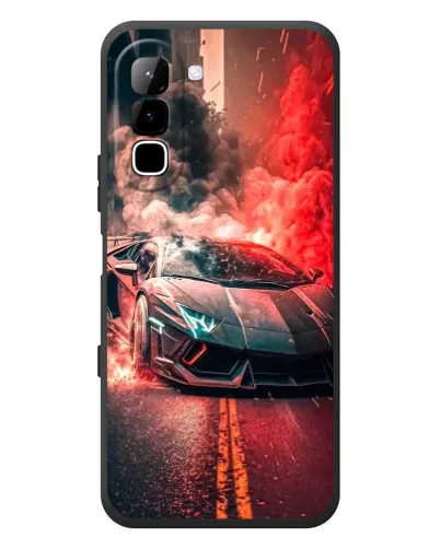 Чехол для Infinix Hot 70 с картинкой «Lamborghini красный дым» Чехол для Infinix Hot 70 с картинкой «Lamborghini красный дым»