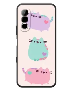 Чохол для Infinix Hot 70 з картинкою «Pusheen тріо» Чохол для Infinix Hot 70 з картинкою «Pusheen тріо»
